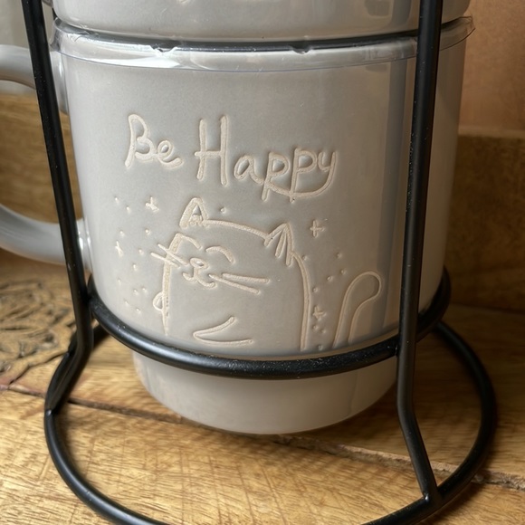 ☕️Adorable Cat 🐱 Mug Set with Stand ☕️🫖 NWT🐱 - Picture 9 of 16